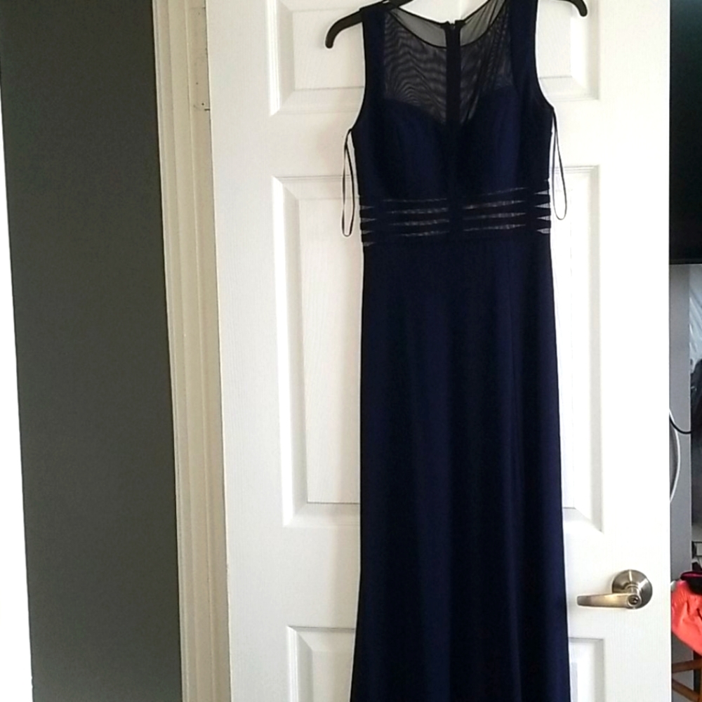 Navy blue long dress